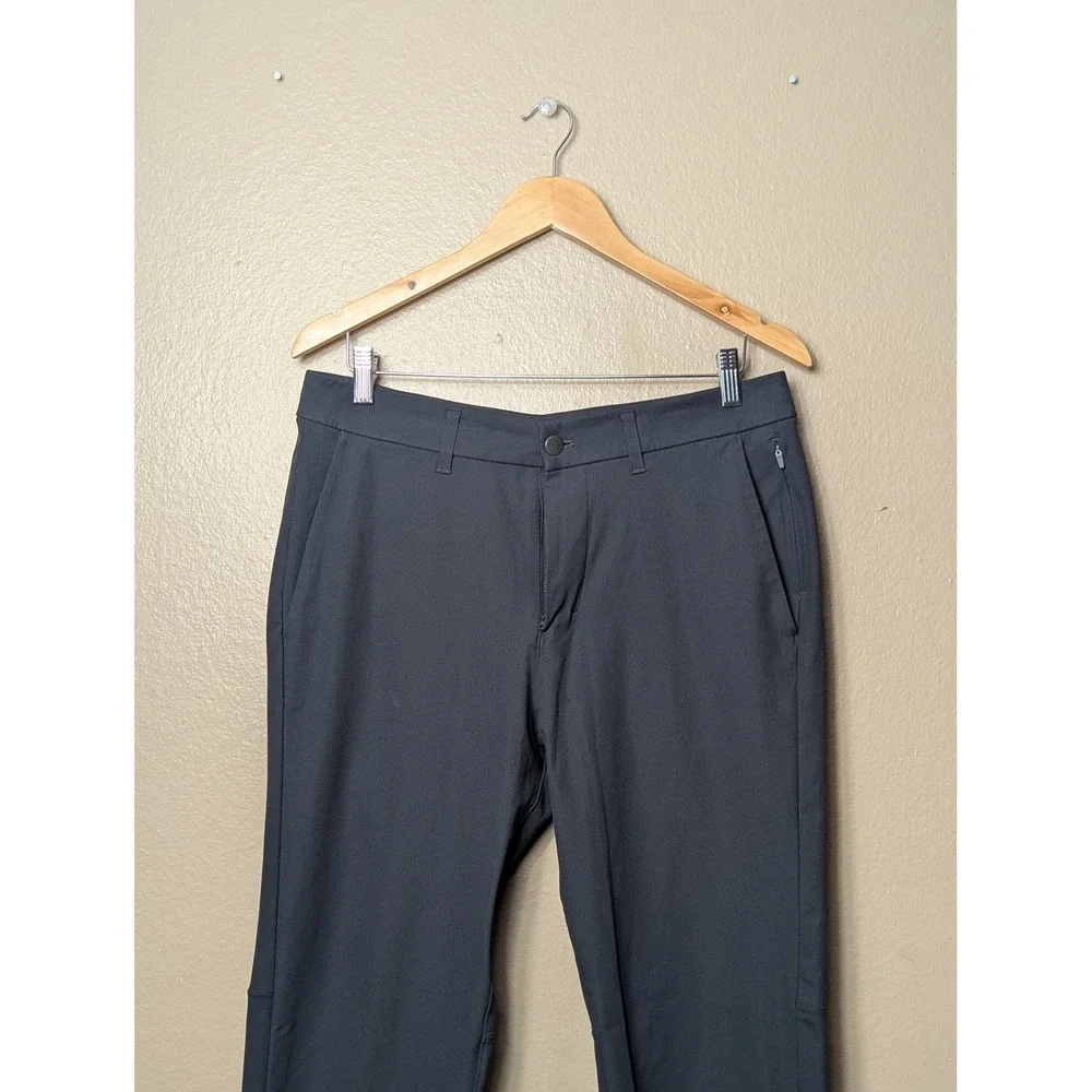 Lululemon Commission Pant Slim Mens 32 Dark Grey Tech Commuter Golf Trousers